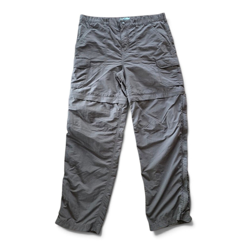 REI Gray Convertible Cargo Pants Zip-Off Shorts Hiking Women 10 Outdoor Gorpcore